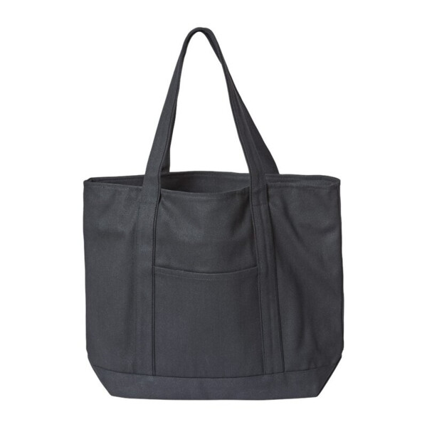 XL Zippered Cotton Canvas Resort Tote Thumbnail