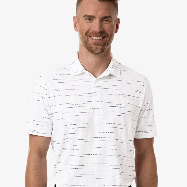 Men's Ultimate365 Mesh Glimmer Print Polo Thumbnail