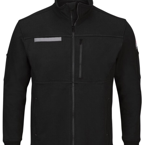 Men's Tall Zip Front Fleece Jacket-Cotton /Spandex Blend Thumbnail