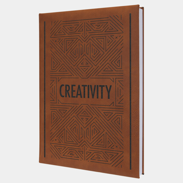 7" x 9 3/4" Leatherette Sketch Book with UnlinedLined Notepad Thumbnail