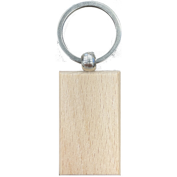 Unfinished Wood Keychain Thumbnail